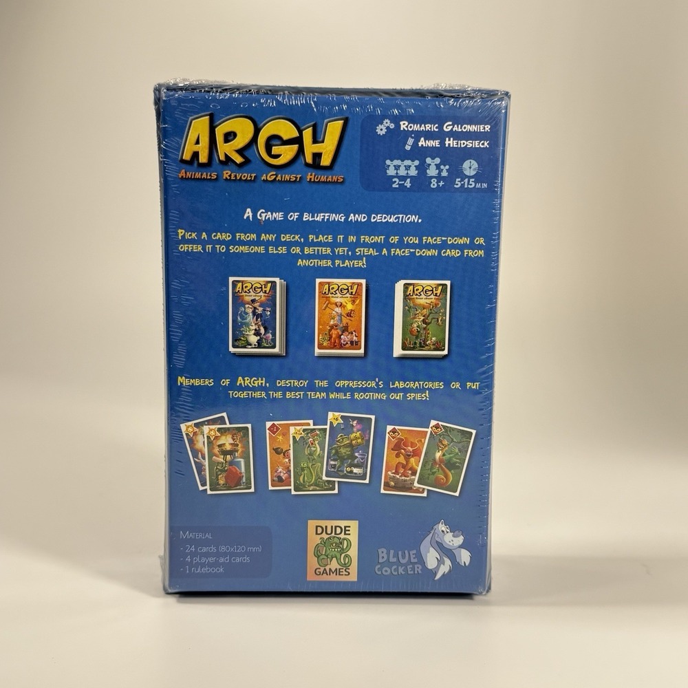 ARGH (Animals Revolt Against Humans) Romaric Galonnier, Dude‎ Games- New - Picture 2 of 10